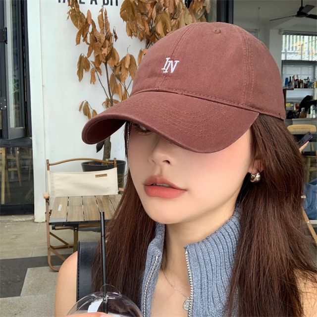 Cap Baseball Lettering Embroidered