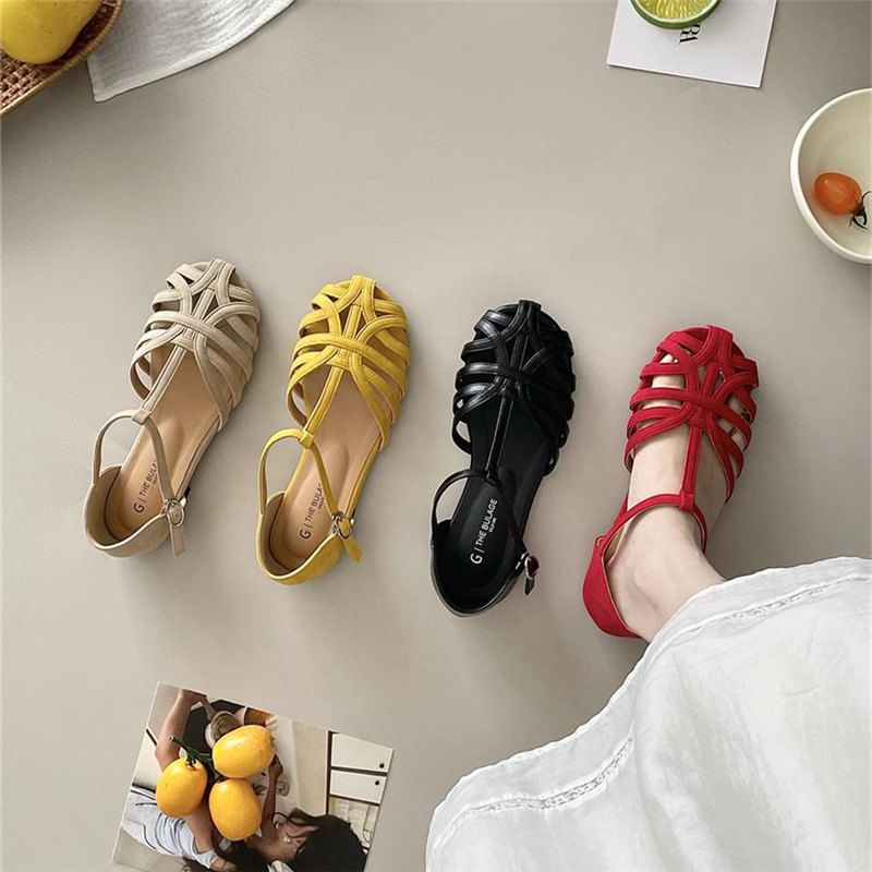 Plain Strappy Sandals