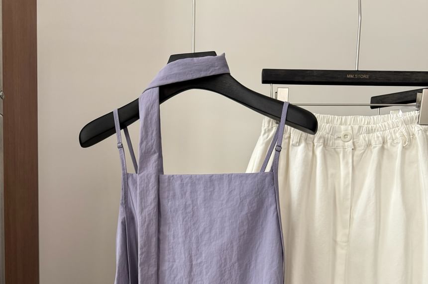 Top Plain Neck Square Cami