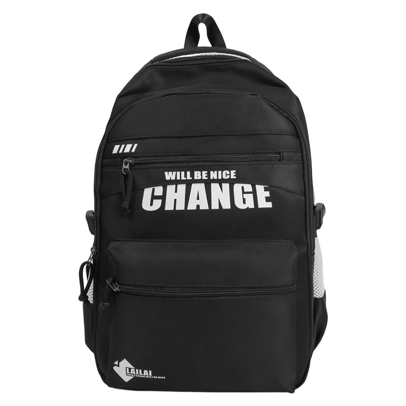 Two Tone Backpack Lettering