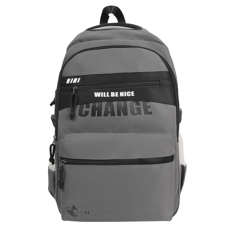 Two Tone Backpack Lettering