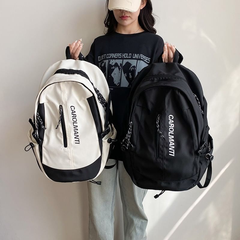 Two Backpack Tone Lettering