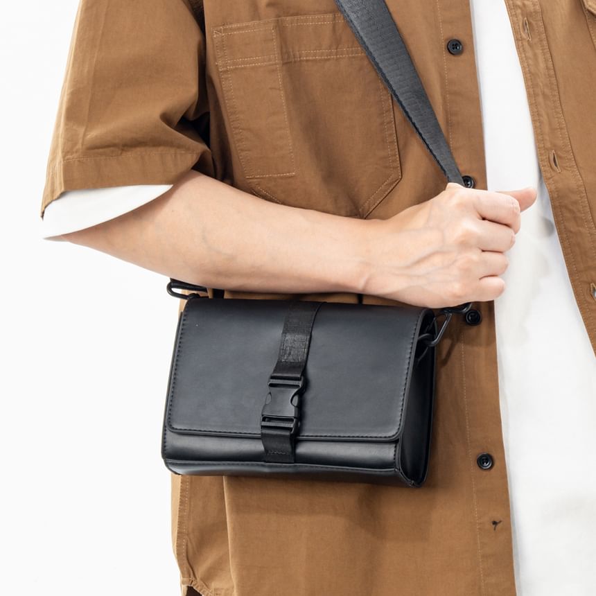 Crossbody Bag Buckled Box Flap