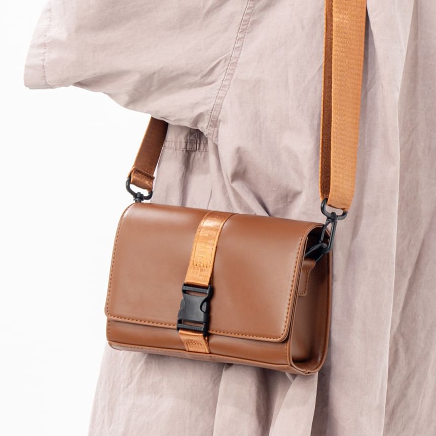Crossbody Bag Buckled Box Flap