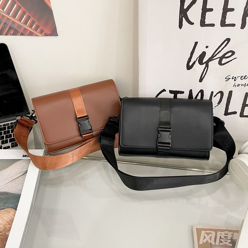 Crossbody Bag Buckled Box Flap