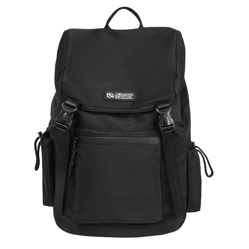 Backpack Buckled Flap Lettering