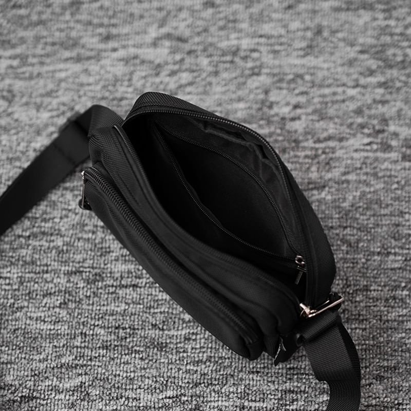 Plain Nylon Crossbody Bag