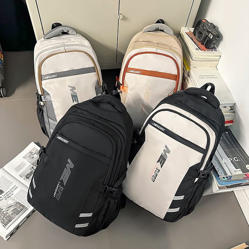 Backpack Lettering Buckled