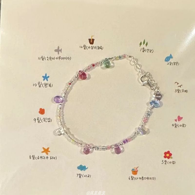 Faux Crystal Bracelet Beaded