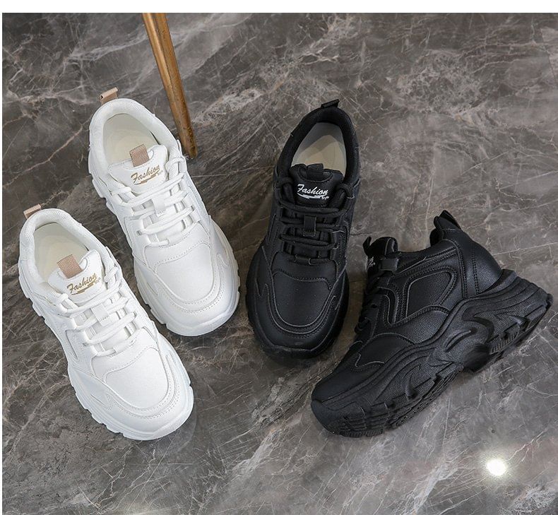 Sneakers Platform Panel Hidden Wedge