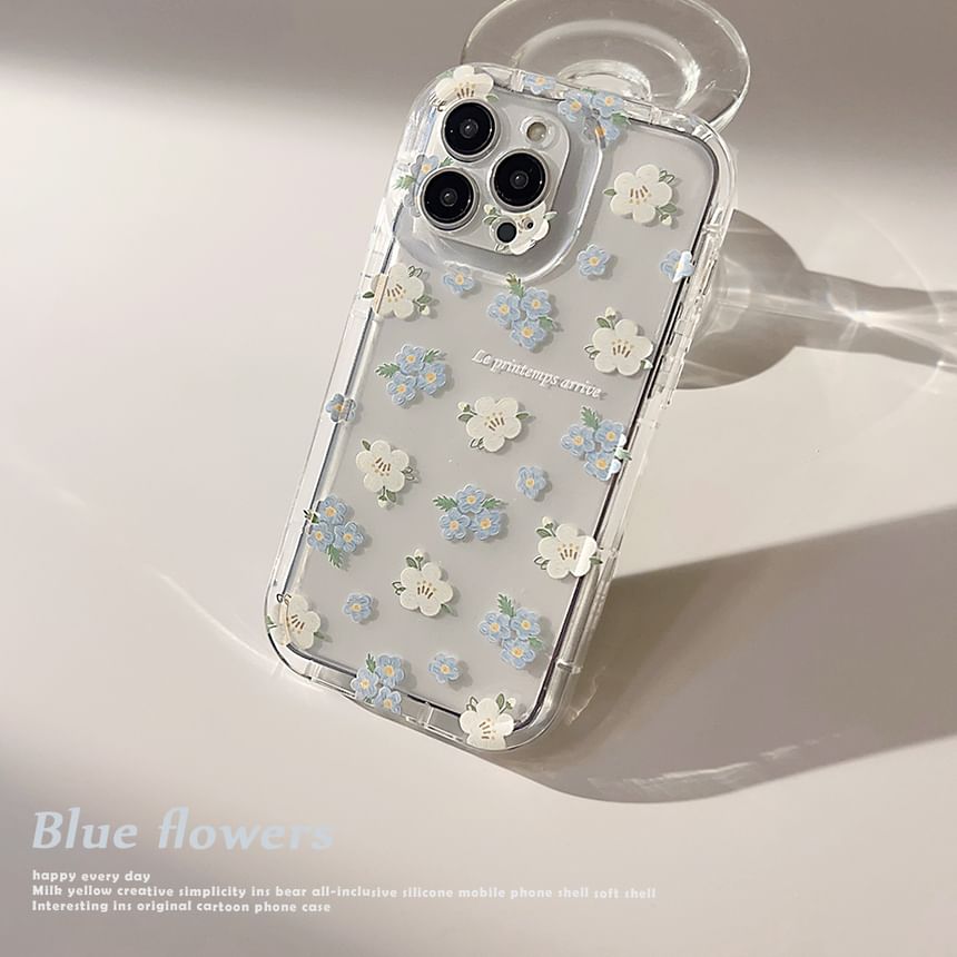 Floral Transparent Phone Case