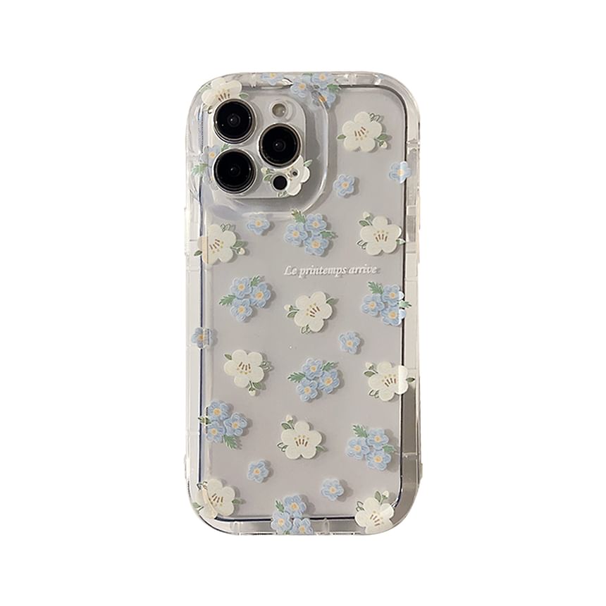 Floral Transparent Phone Case