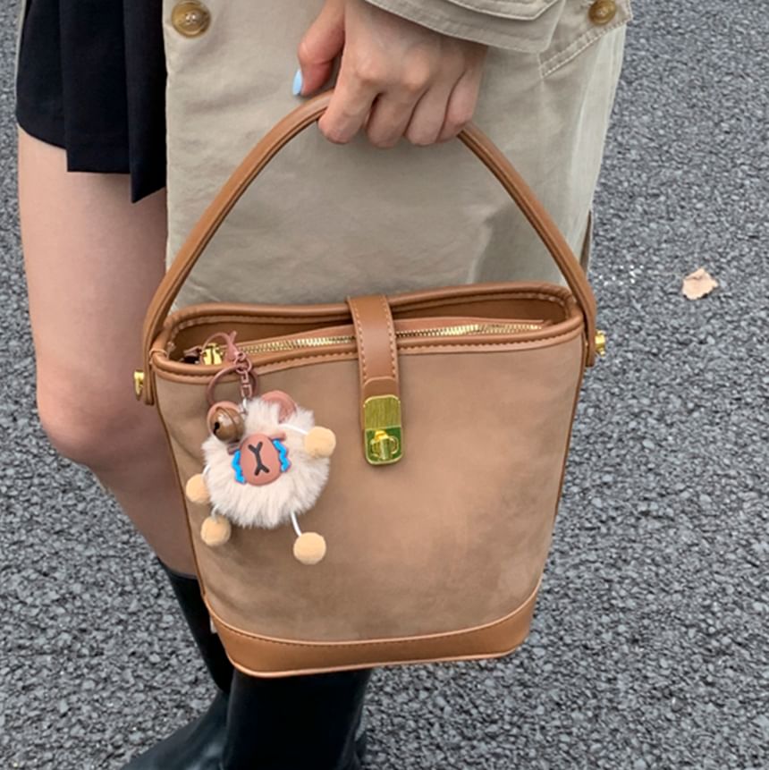 Faux Piped Leather Bag Crossbody