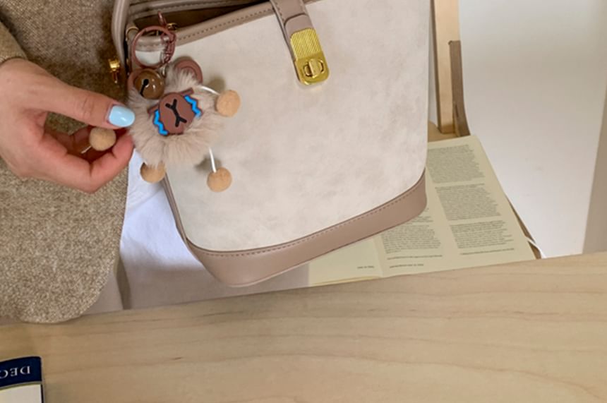 Faux Piped Leather Bag Crossbody