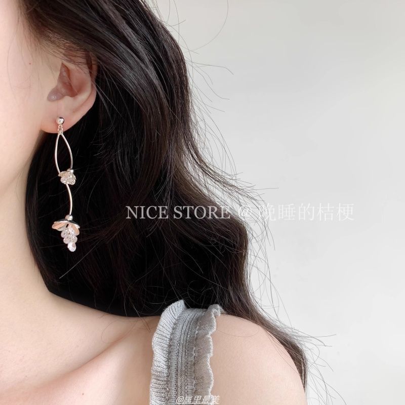 Dangle Earring Rhinestone Alloy Floral