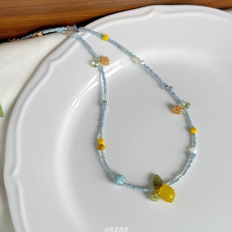 Lemon Necklace Pendant Bead