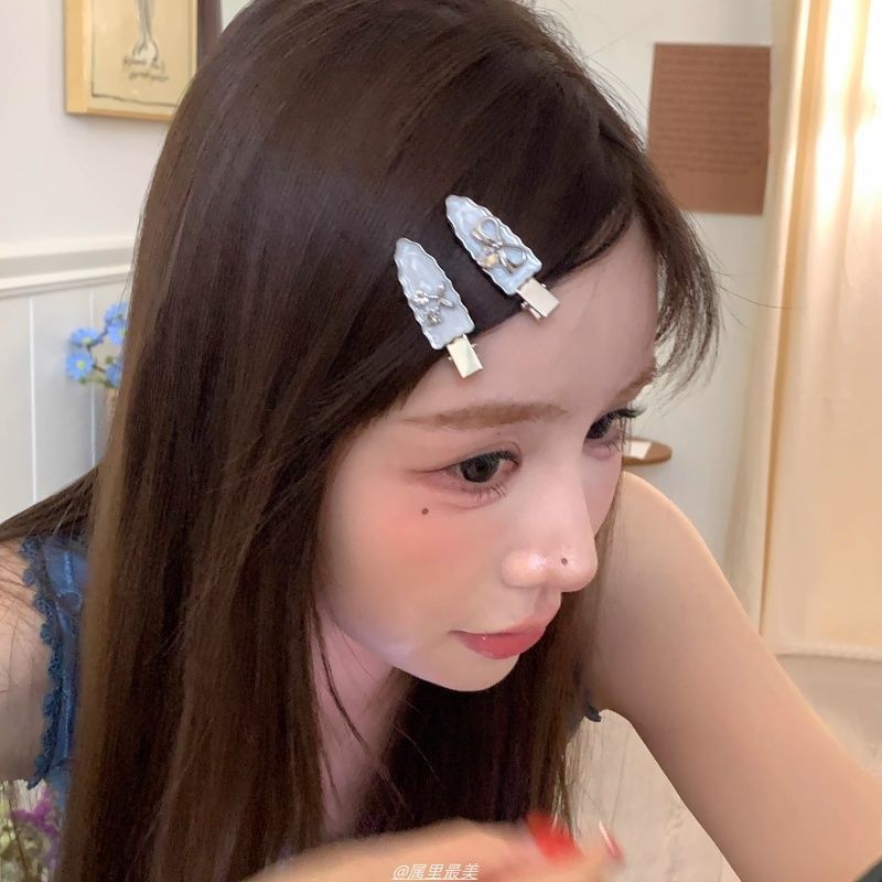 Cherry Bow Set Rhinestone / Hair 2: of Alloy Clip