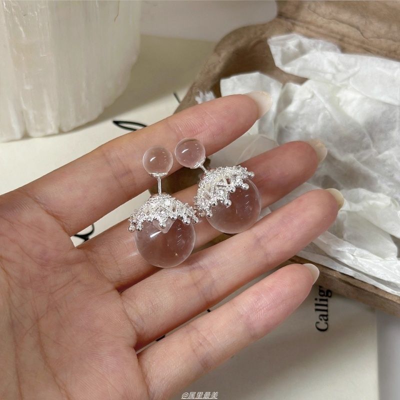 Crystal Crown Bead Faux Ear Jacket