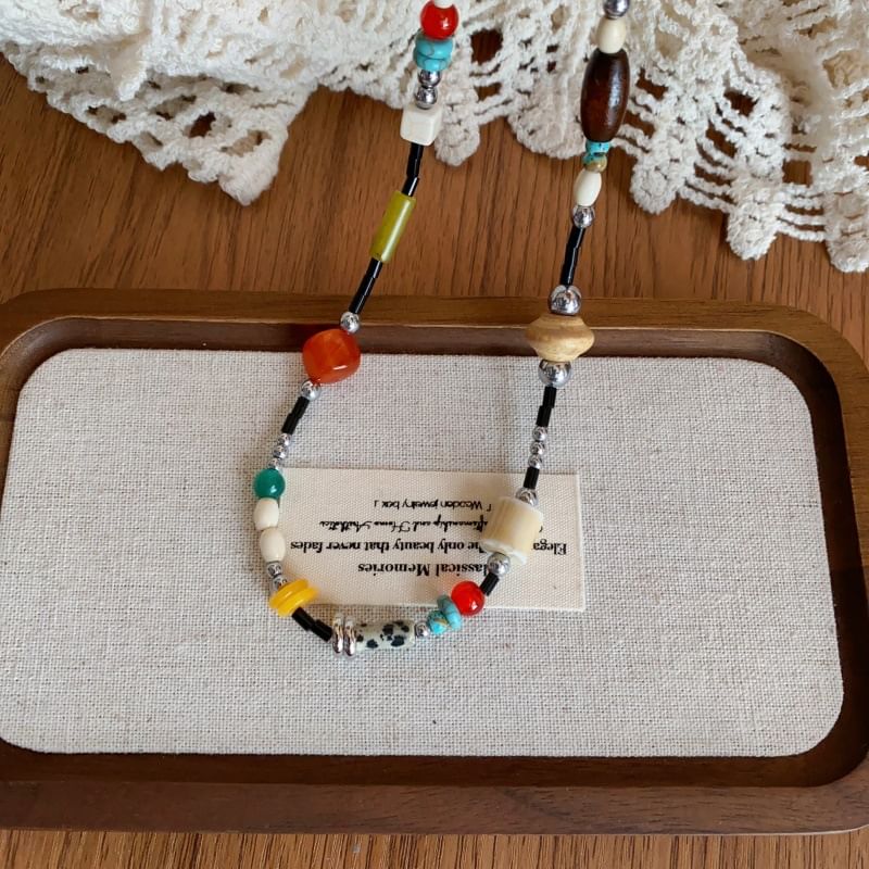 Gemstone Bead Choker