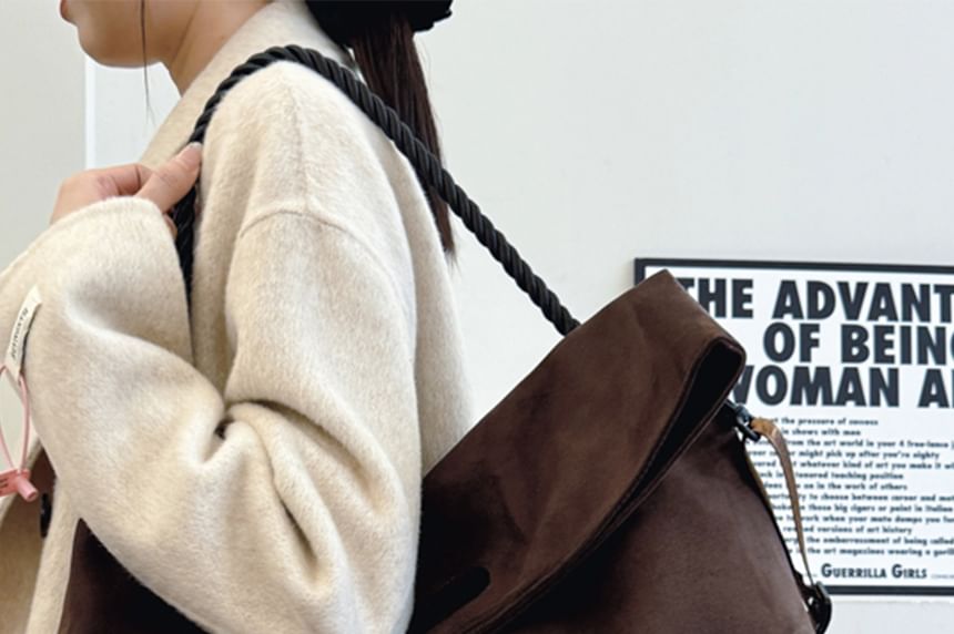 Bag Suede Faux Tone Two Tote