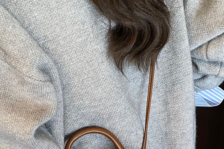 Handle Plaid Applique Flap Heart Crossbody Bag Top