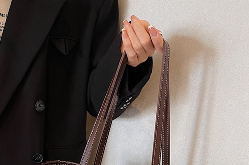 Faux Bag Tote Leather