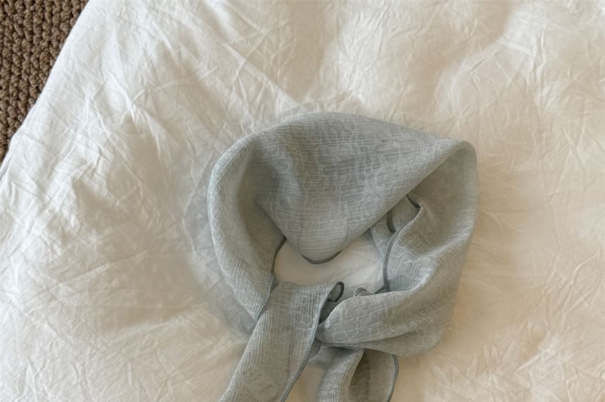 Scarf Floral Jacquard Sheer