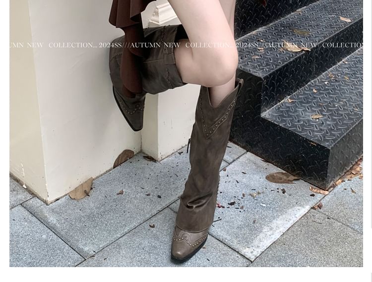 High-Rise Faux Leather Asymmetrical Mini A-Line Skirt