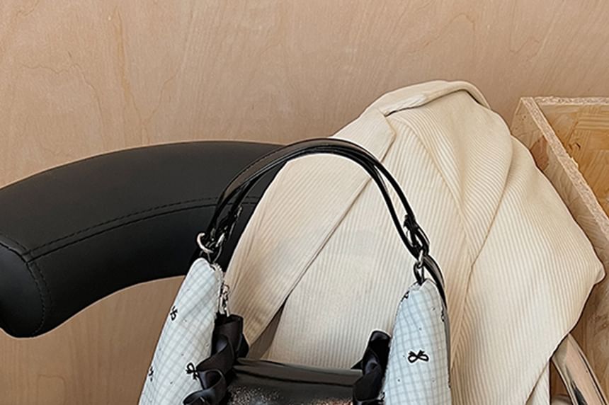 Crossbody Accent Bow Bag Patterned