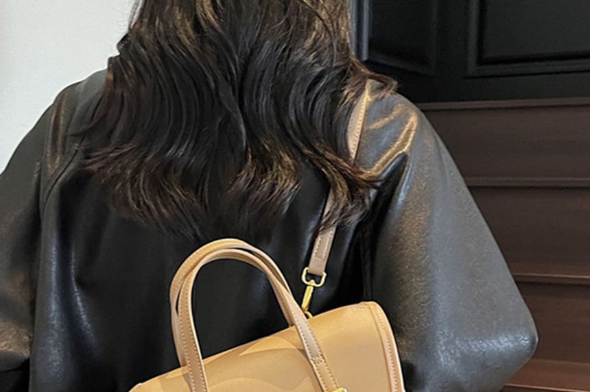 Backpack Faux Flap Leather