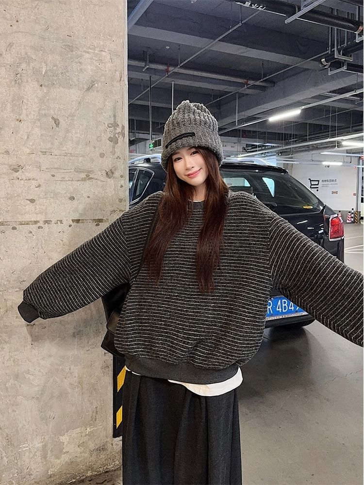 Striped Crewneck Pullover