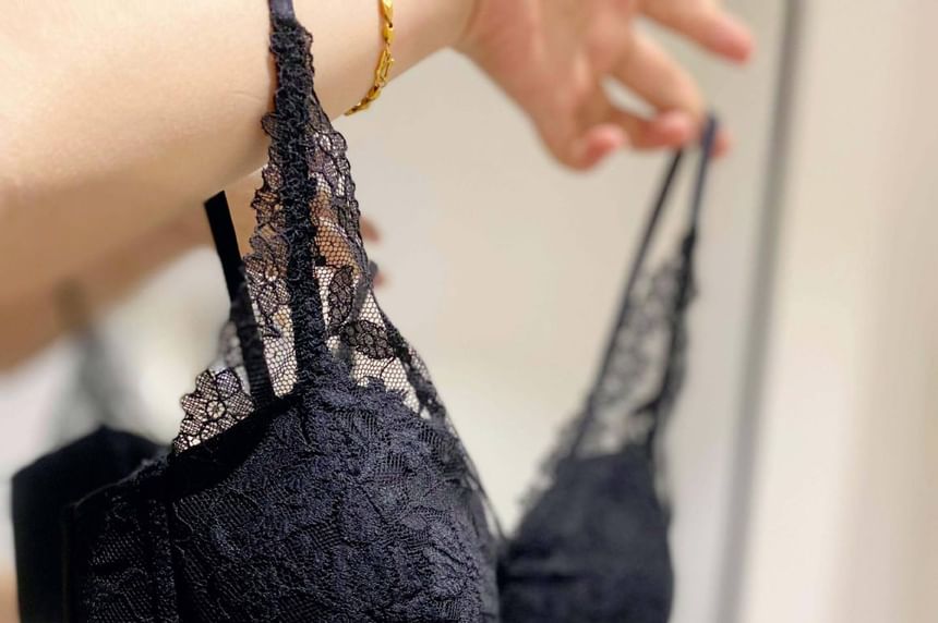Lace Trim Bra Top