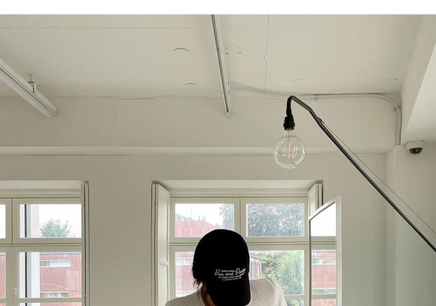 Crew Neck Button-Up Plain Tweed Jacket