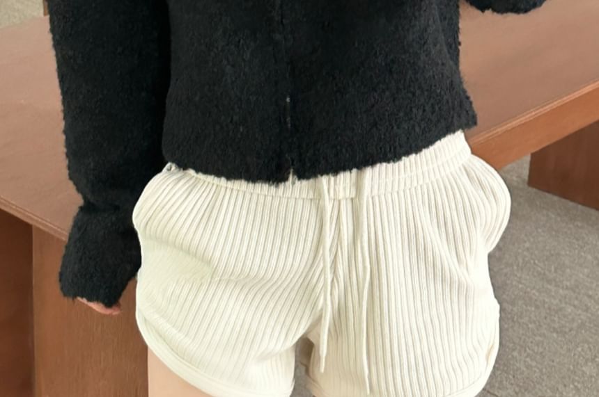 Collared Zip-Up Cardigan
