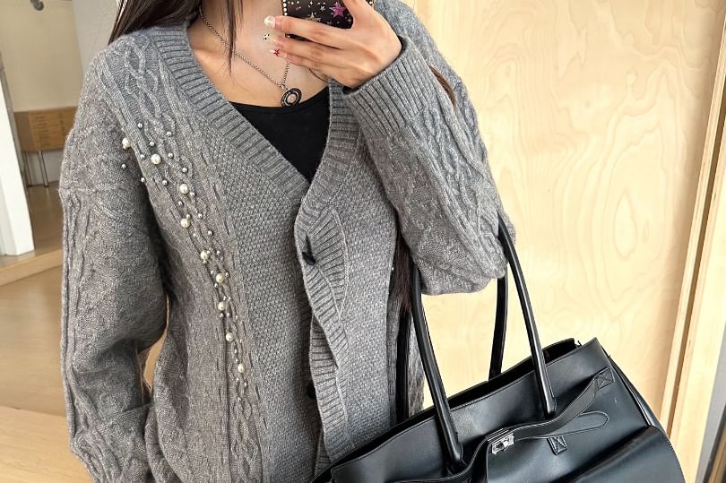 Beaded Embellished Cardigan