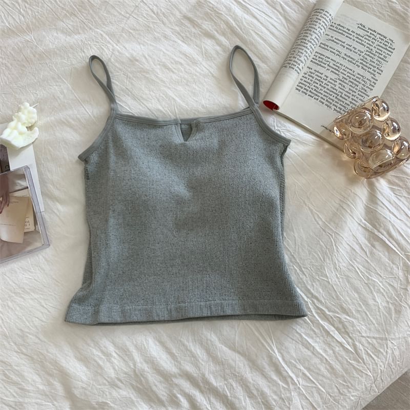 Cropped Sleeveless Camisole Top