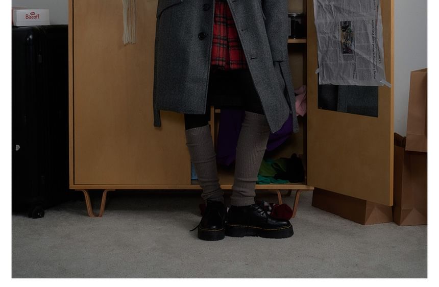 Lapel Wool Coat with Sash