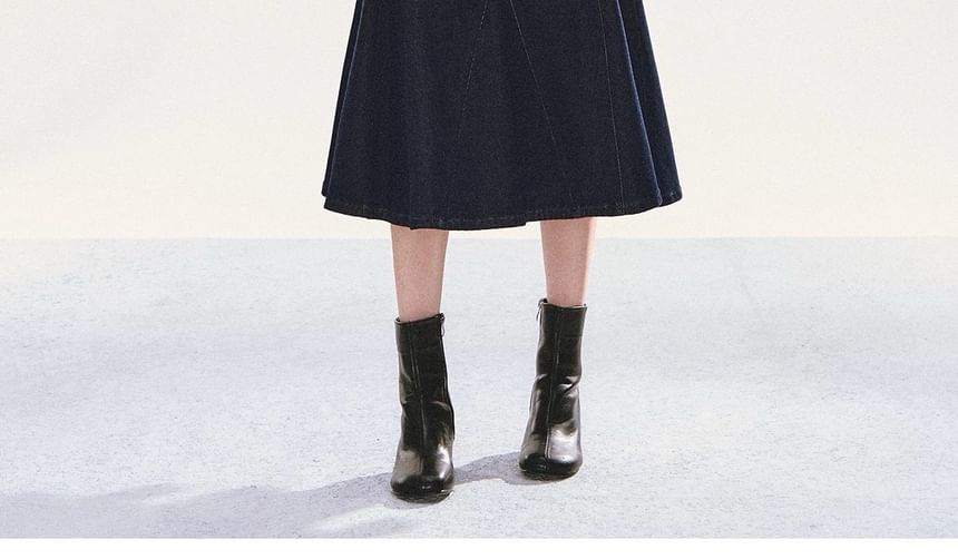 Long Sleeve V-Neck Plain Tie-Up Knit Wrap Top