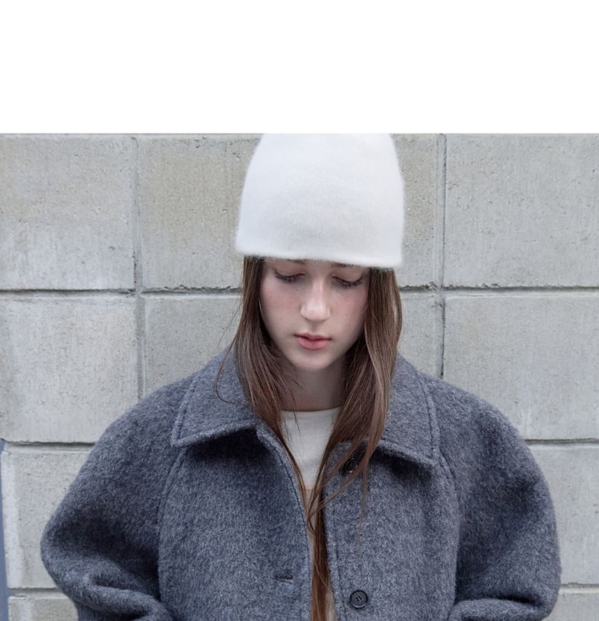 Woolen Half Mac Coat (Gray)