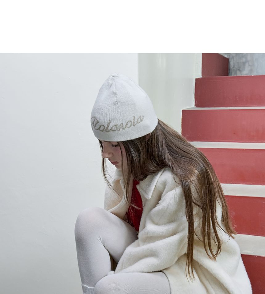 Woolen Half Mac Coat (Ivory)