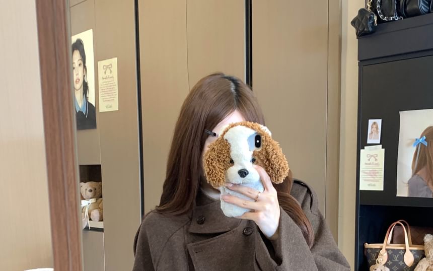 Plain Buckled Wool Jacket