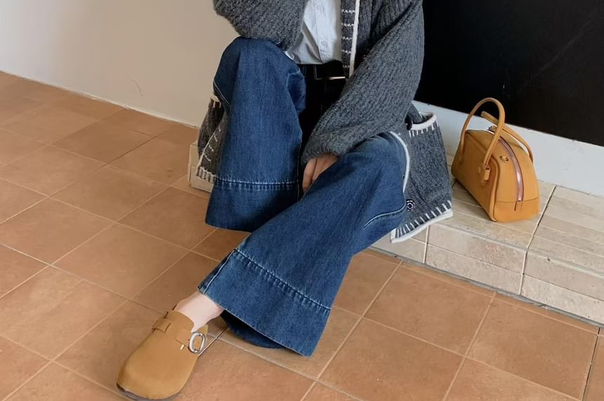 Shawl Collar Two Tone Double Breasted Cardigan