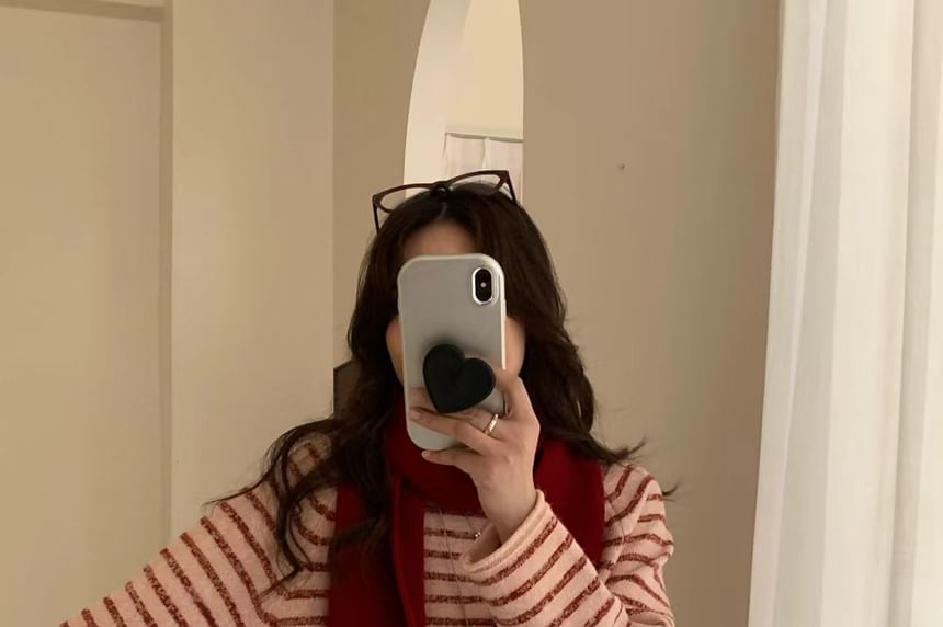 Striped Sweater with Round Neck