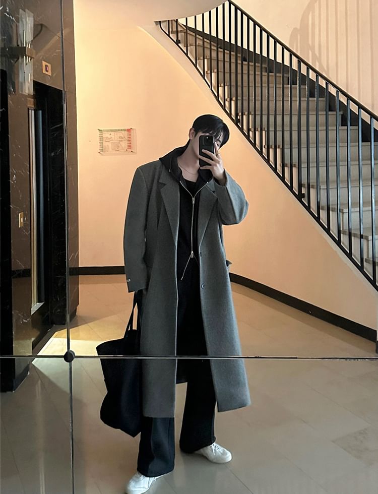 Wool Lapel Coat