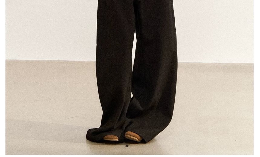 Collar Fluffy Trim Tie Front Jacket