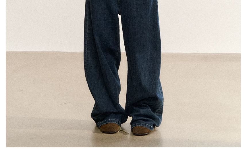 Long-Sleeve Mock Neck Melange Knit Top / 3/4-Sleeve Plain Sweater / Scarf / Set