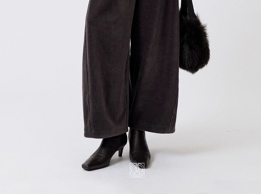 V-Neck One-Buttoned Tweed Oversized Blazer