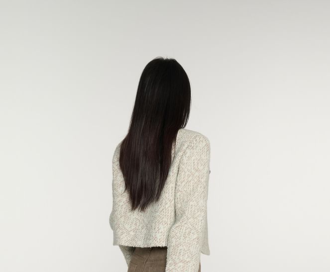 Button-Up Tweed Jacket