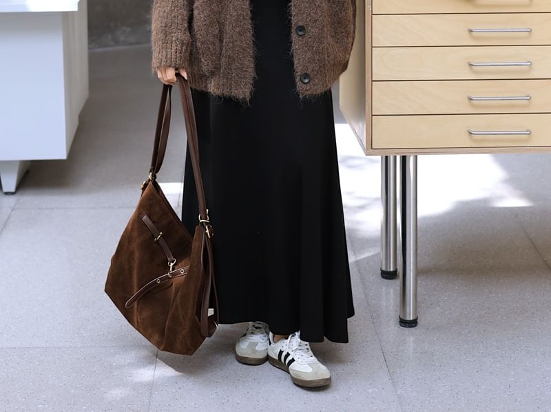 Plus Size Stand Collar Plain Button Up Cardigan
