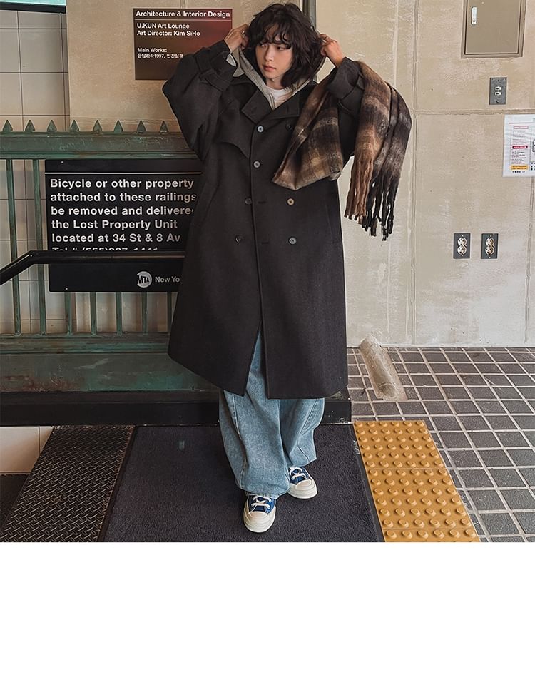 Double-Breasted Wool Coat